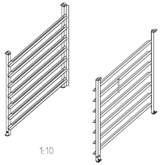 Навесная рама 6-2-1, 7 уровней RATIONAL 60.62.168